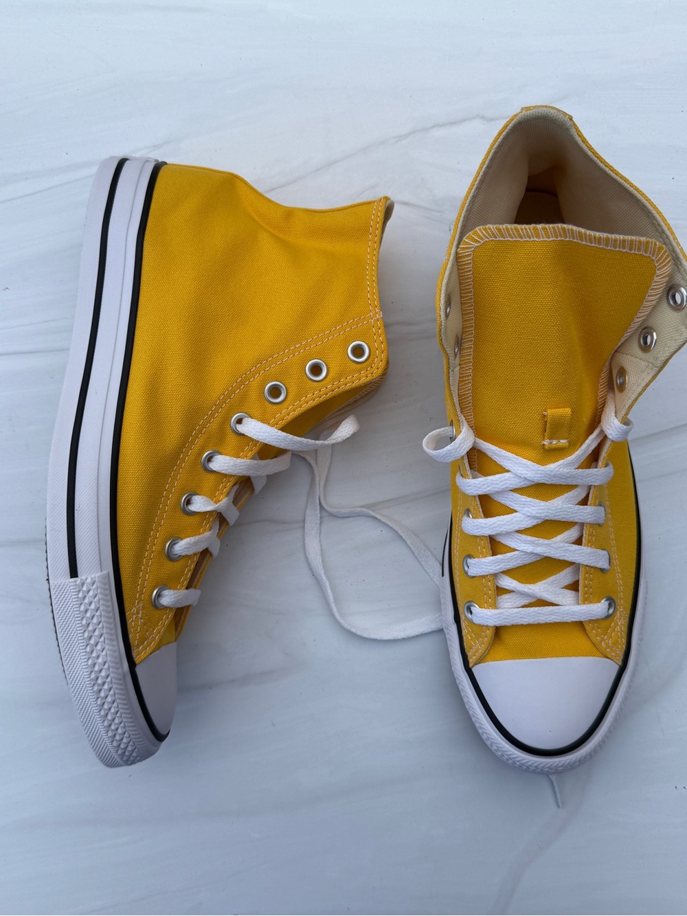 Yellow Women’s Converse High-Top Canvas Sneakers